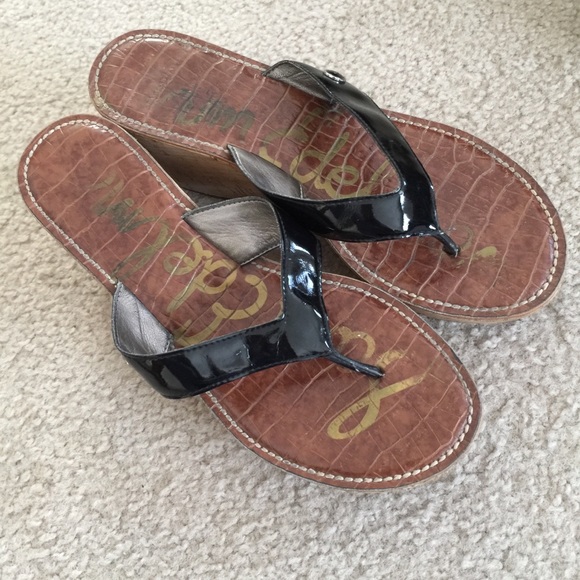Sam Edelman Shoes - Sam Edelman Platform Wedge Thong Sandals Size 8